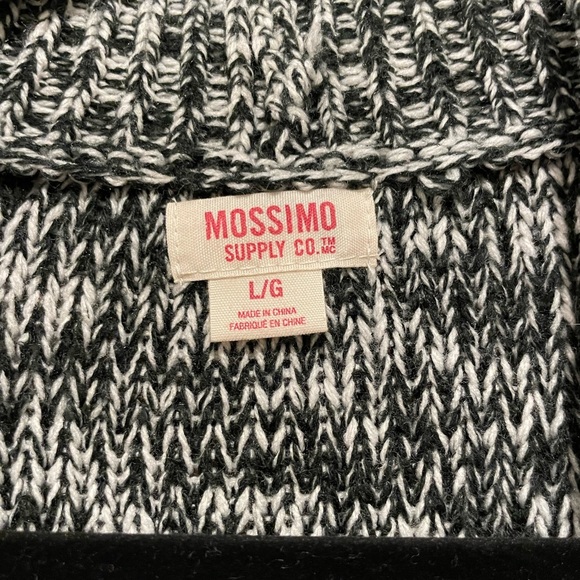 Mossimo Supply Co. by Target Black & White Cardigan Sweater Size Large - Picture 2 of 6